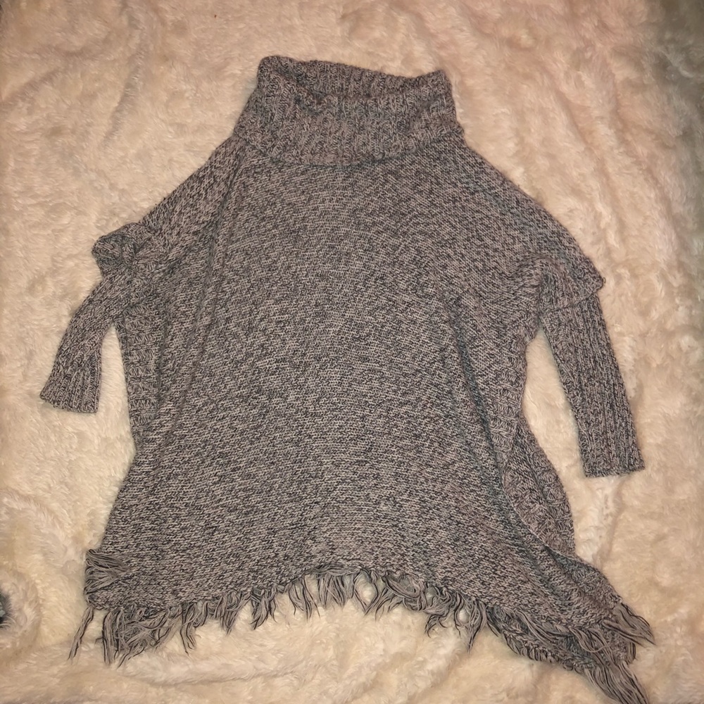 Quinn turtle neck/poncho/sweater